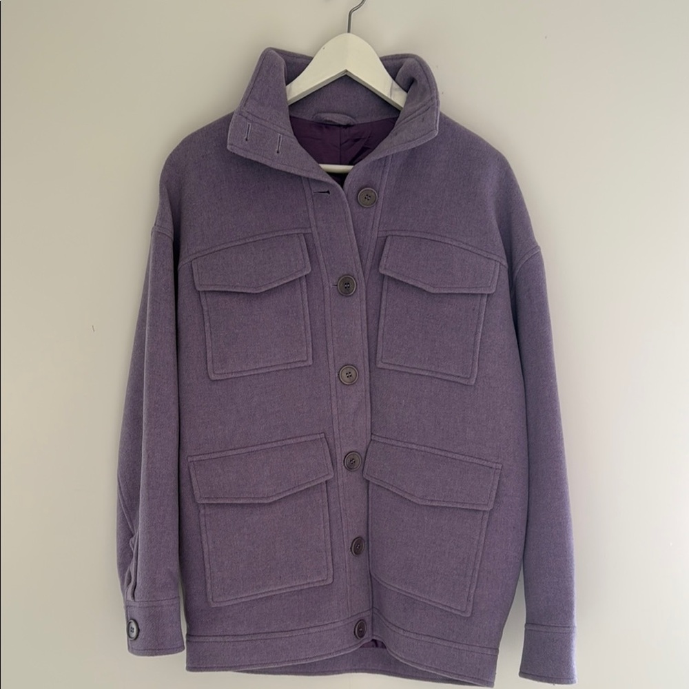 Gorgeous Minimalist Wool Jacket XS S 2 4